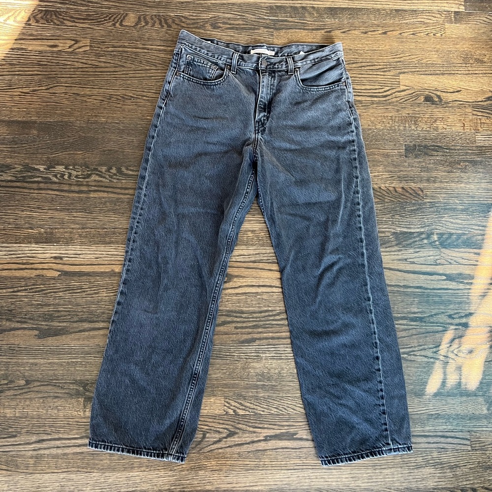Levi’s black loose straight jeans